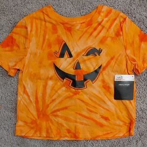 Orange Tie-Dye Halloween T-Shirt